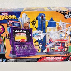 🔥NEW🔥 Marvel Spider-Man VenomVersus Web Slinging City Playset for Kids, Ages 4+