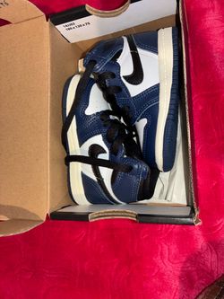 Nike Dunk Low Toddler Sneakers Navy Blue