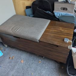 Solid Wood Storage Bench