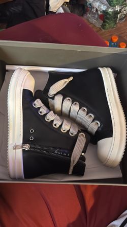 Rick Owens Jumbo Lace High Top Leather