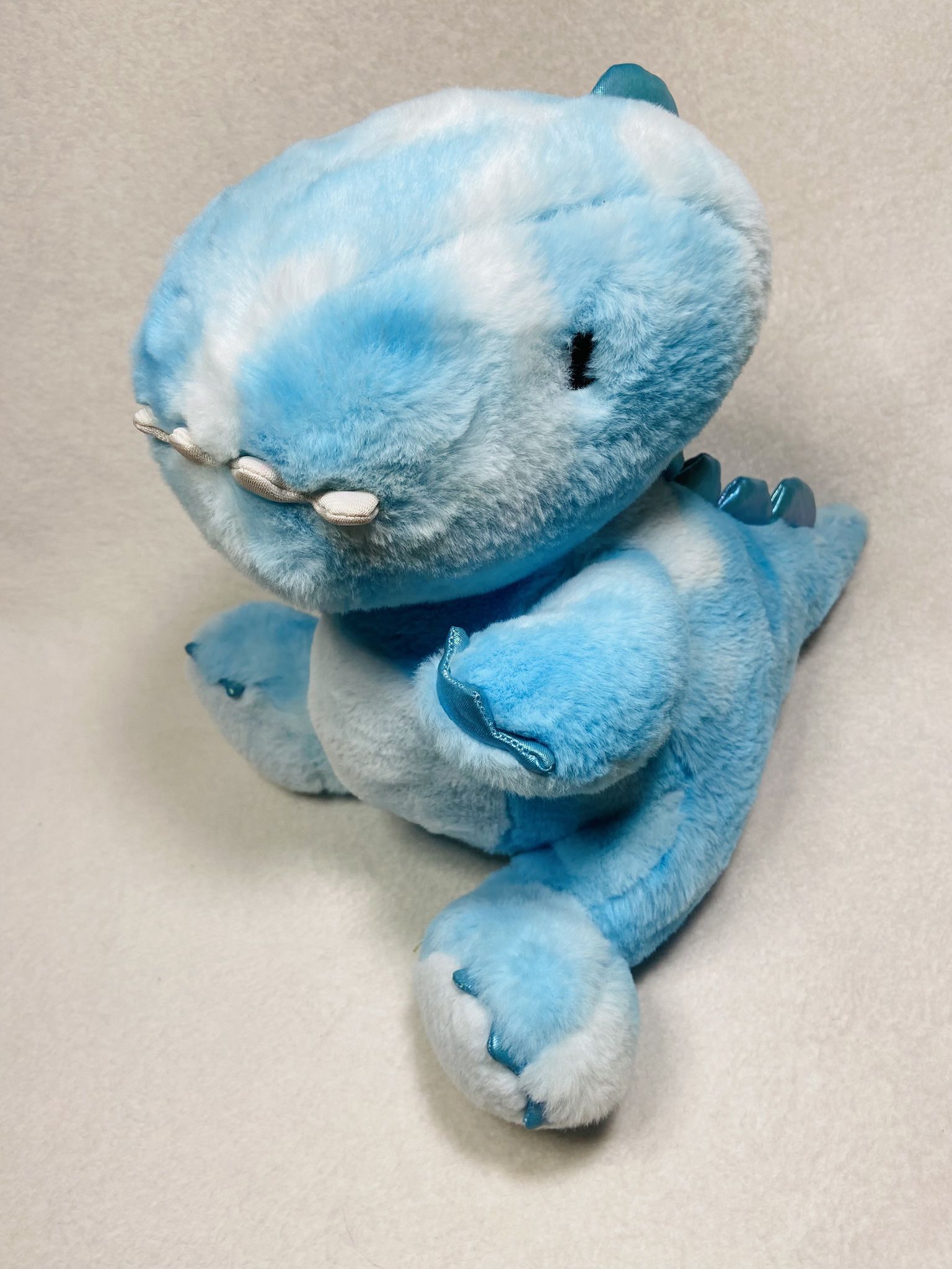 12” FAO Schwarz Glow Brights Dinosaur Plush Blue Lights + Sounds