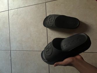 Gucci platform slides