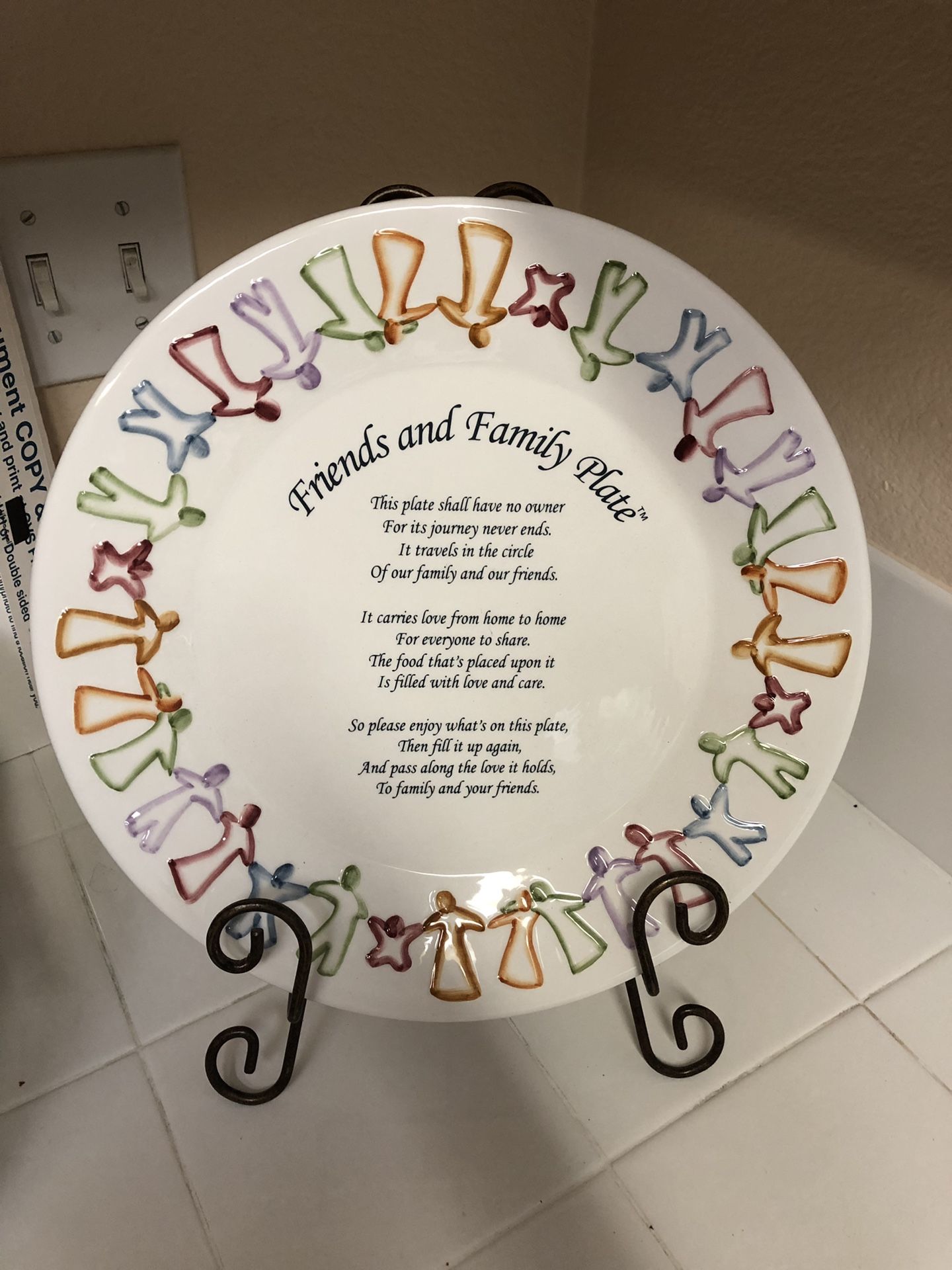 Friends and family plate