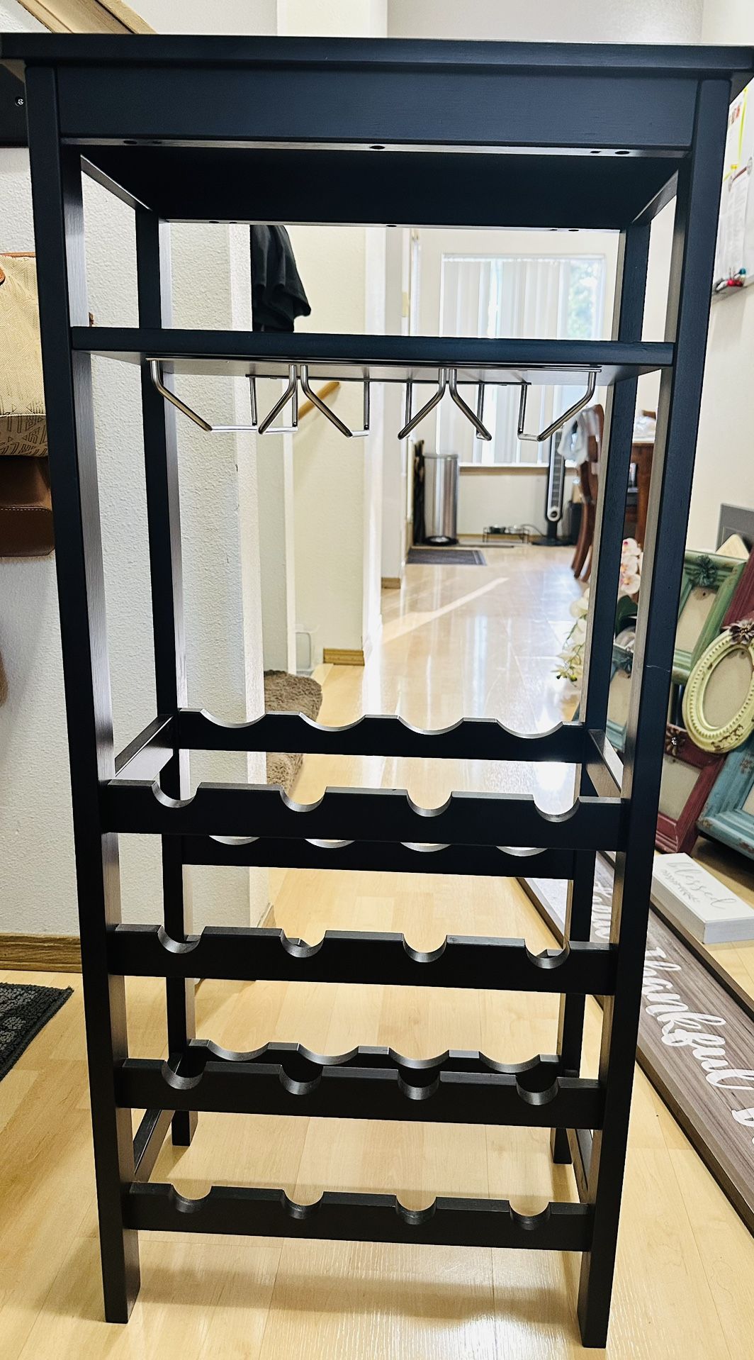 Freestanding Wine Rack & Mini Bar Table