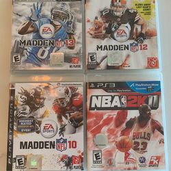 Old Ps3 Madden And NBA Games
