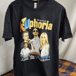 KTUphoria PitBull Reggaeton 2022 Concert T-Shirt Size L