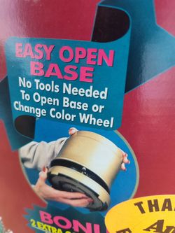 Kaleidoscope fiber optic continuous changing colors with bulbs n stand