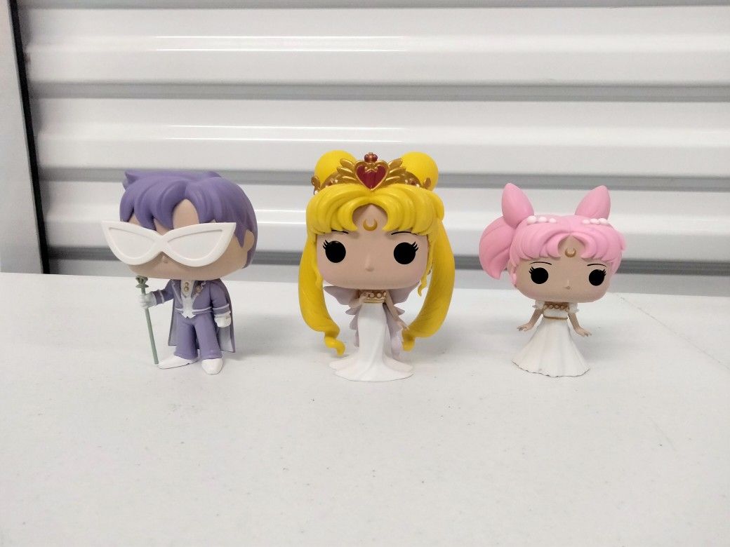 Funko Pop! Sailor Moon 3 Pack Neo Queen Serenity, Small Lady & King Endymion Loose Figures