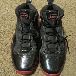 Nike 2008 Air zoom phenom 4 basketball shoes black/red size 10