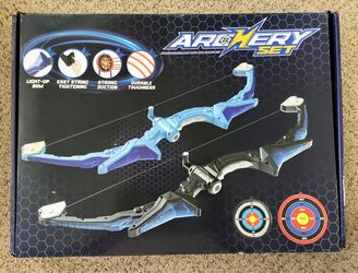 Brand New Sealed HOLIBIBE Kids LED Archery Set with Targets & Quiver