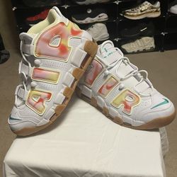 Nike Air More Uptempo Floral Pink Yellow Orange Red FB7702-100