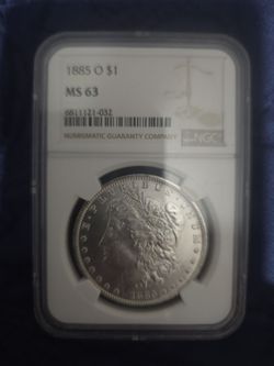 1885 O Morgan Silver Dollar MS 63