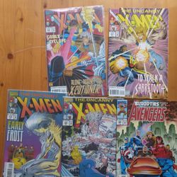 Lot Of 5 Xmen 90s Comics Marvel