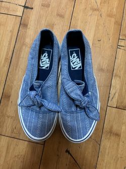 Vans Authentic Knot Blue Denim Sneakers Size 5.5 woman’s