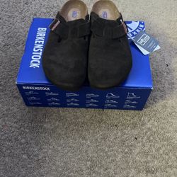 Birkenstock Men's Boston Clogs, Mocha, Brown