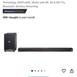 Polk Audio Signa S4 Sound Bar with Wireless Subwoofer - Dolby Atmos 3D Audio, Exclusive VoiceAdjust & BassAdjust Technology, HDMI eARC, Works with 8K,
