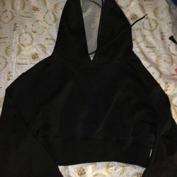 Black Cropped Jacket/hoodie