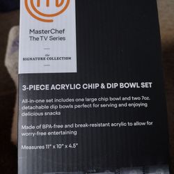 Master Chef 3-piece Chip & Dip Bowl Set