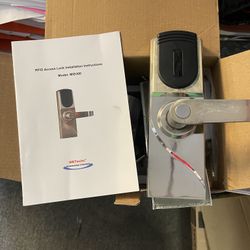 METechs- Keyless Electronic RFID Card Reader Weatherproof Door Lock MID300 Right Hand 2 3/8" Backset for Security, Office, Apartment, Hotel, Storage.,