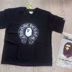 Bape x Chrome hearts tee