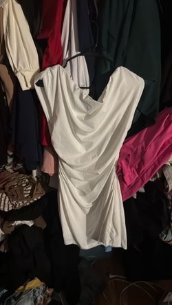 White off the shoulder dress