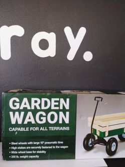 Wagon with Wood Stakes all terrain