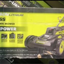 Brand New Self-Propelled “RYOBI” 40V Lithium Brushless 20” Cordless Lawn Mower withi Battery