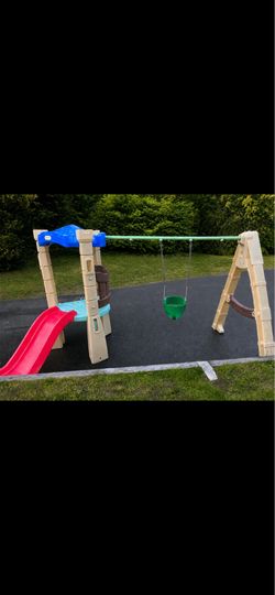 LITTLE TIKES CLIMBER & SWING SET PLAYGROUND!