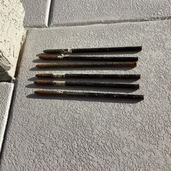 6 Steel REBAR PINS / STAKES w/ Holes 0.75x18”   -  $20 Firm