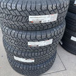 4 tires 255x70-17 $720