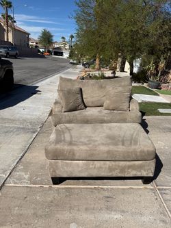 Couch with ottoman