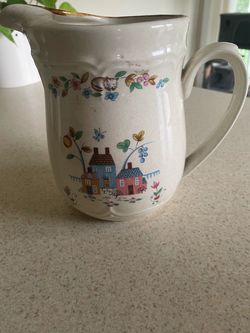 Pretty ceramic vintage decorative pitcher