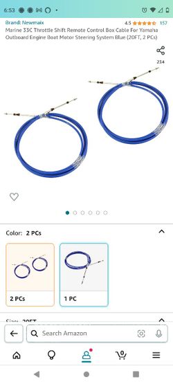 Boat Throttle Cable