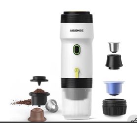 Aibokee Portable Espresso Machine 3-in-1 Self-Heating Coffee Maker 20 Bar Travel