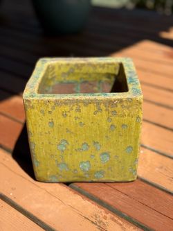 Glazed Ceramic Pot 7”