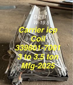Carrier Airhandler coil evaporator 3 ton ,3.5 ton
