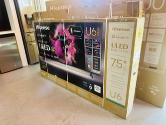 75” Hisense ULED MINI-LED U6N 4K Smart Tv