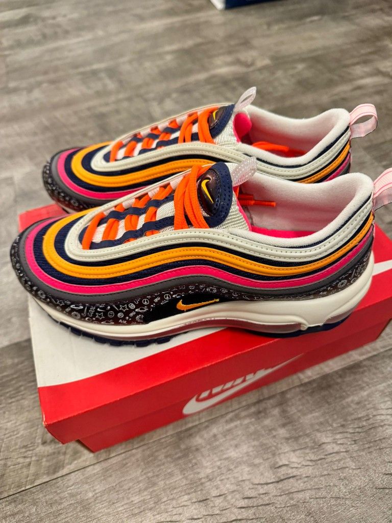 Nike Sneaker Orange And Purple Air Max 97 NEW Nike Air Max 97 GS