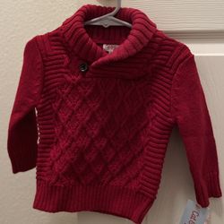 Boys Red Sweater. 18 Months. Brand New.