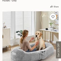 Human Dog Bed New