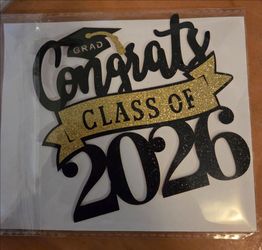 Congrats Cake topper 2026