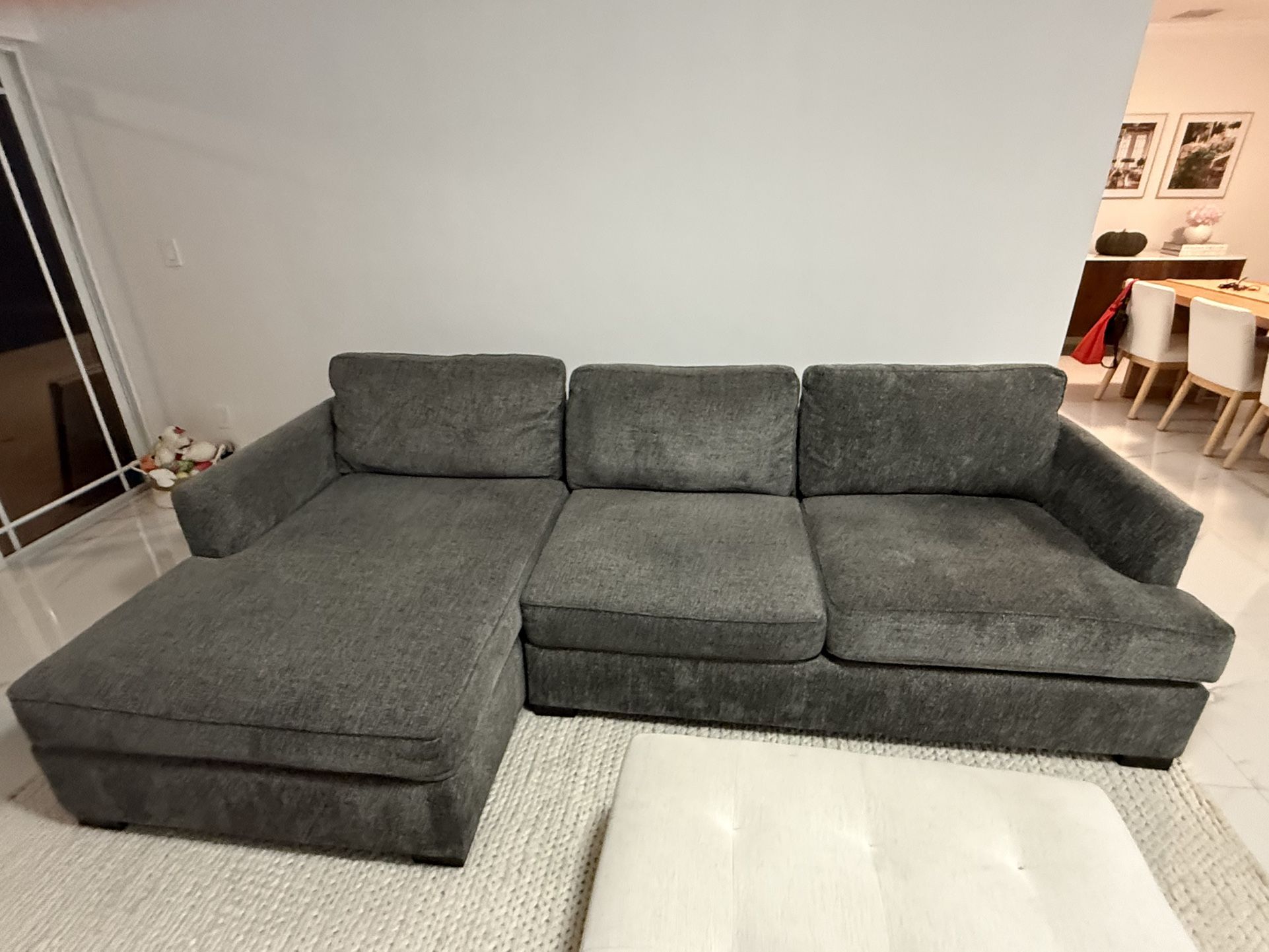 Grey Chenille Sofa