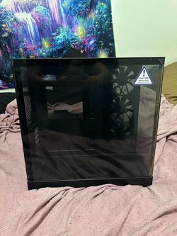 Black NZXT Mid-Tower PC Case Tempered Glass