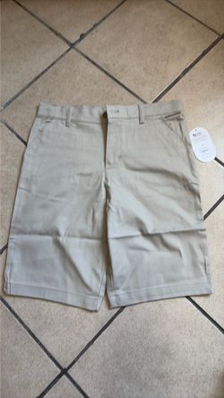 Boys size 18 khaki uniform shorts
