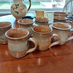 Handmade Coffee, Milk And Sugar Setting