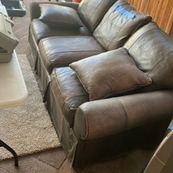 Genuine Leather Sofa Originally Paid 5000