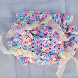 Hand crochet Flip Flops & Diaper Cover 