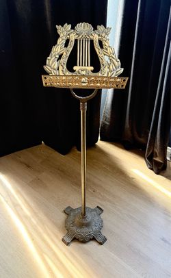 Antique Vintage Lyre Music Stand