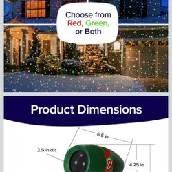 Star Shower Ultra 9 Outdoor Laser Light Show with Remote, AS SEEN ON TV, New 9 Unique Patterns, Showers Home w/Thousands of Lights, 3 Color Combinatio