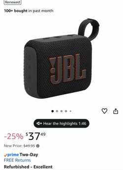 JBL GO4 bluetooth speaker